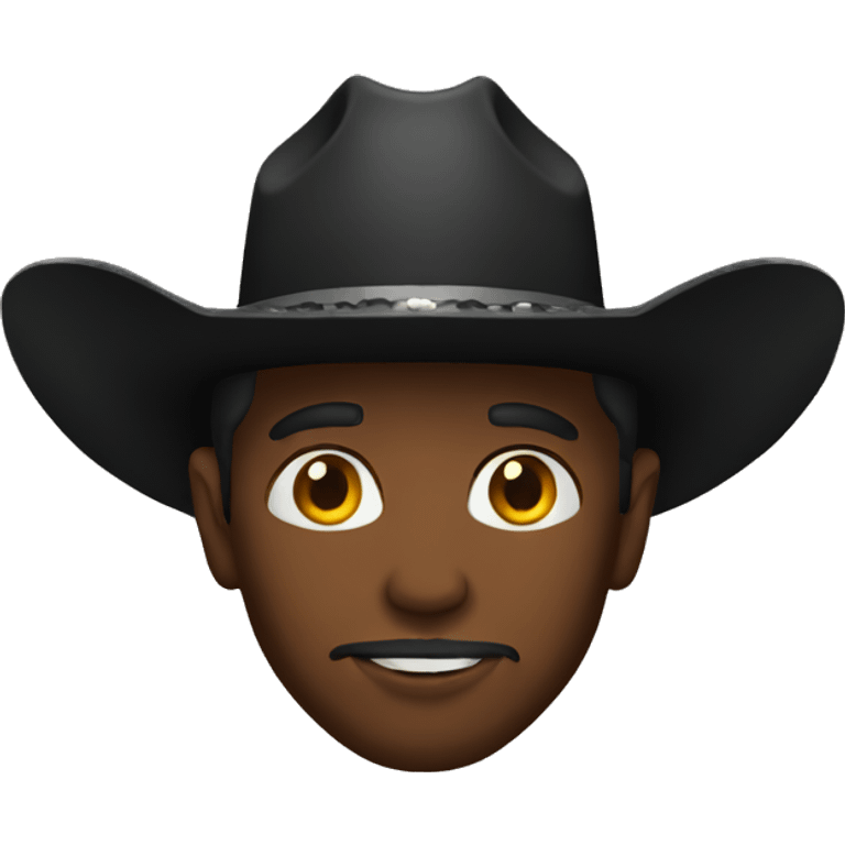 Black cowboy emoji