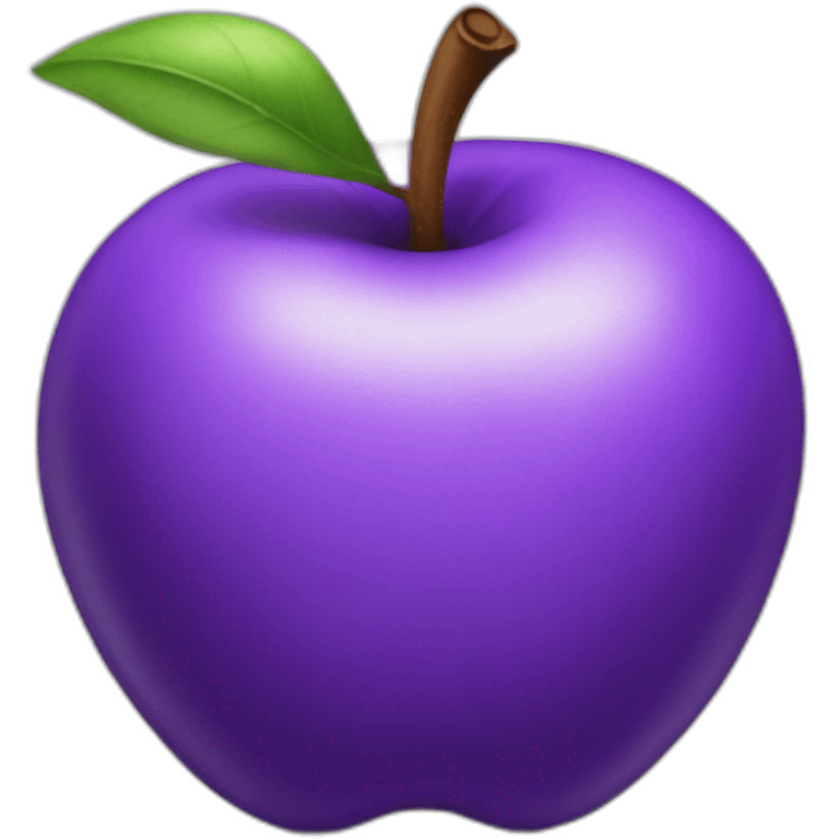 purple apple emoji