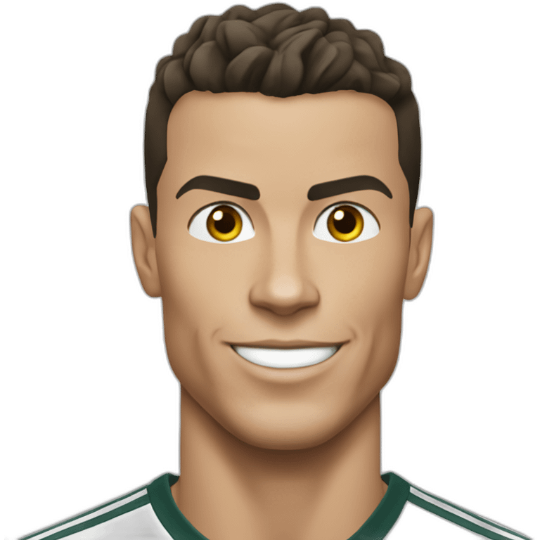 Cristiano Ronaldo doing de the suiii emoji