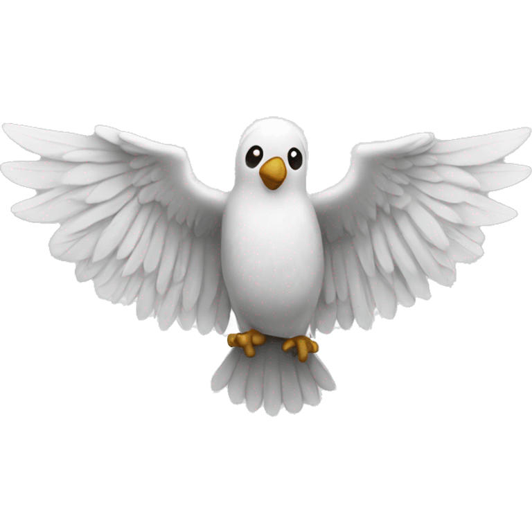 White rock with wings emoji