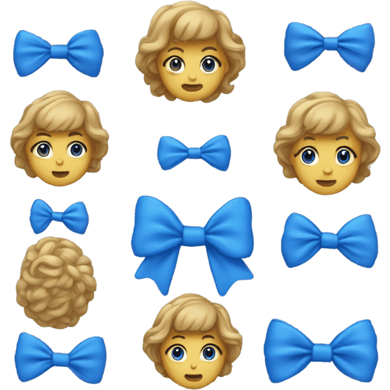  ྀིྀblue bow emoji emoji