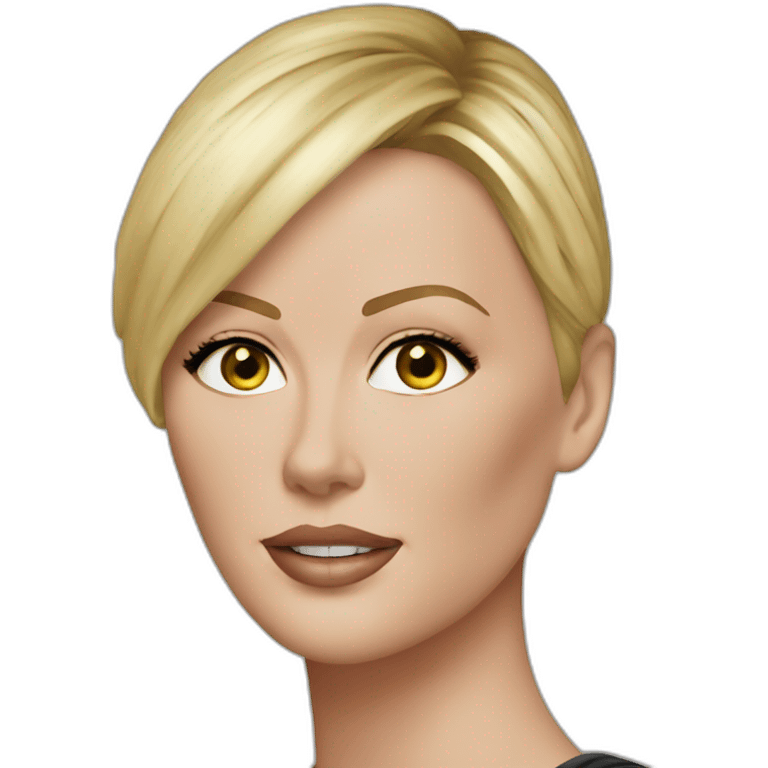 charlize theron ultra realistic emoji