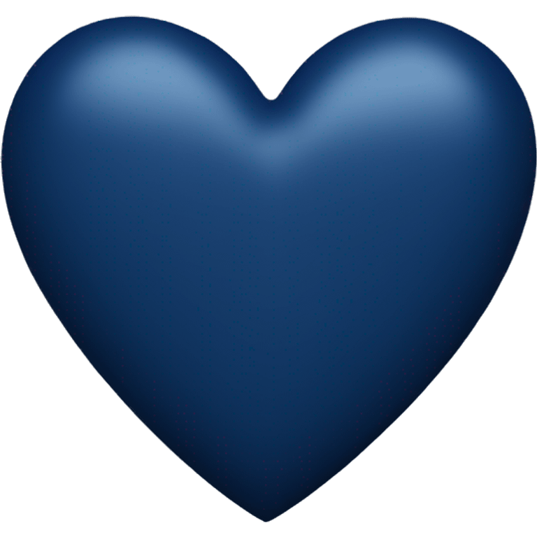 Navy blue heart emoji