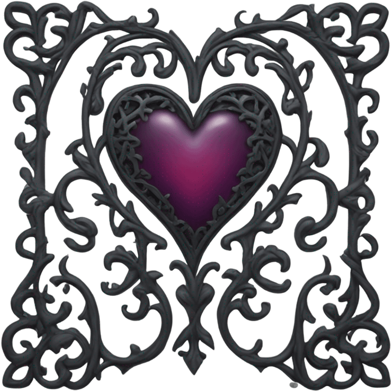 Gothic heart emoji