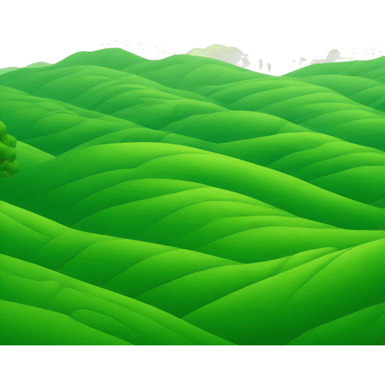 Rolling green hills emoji