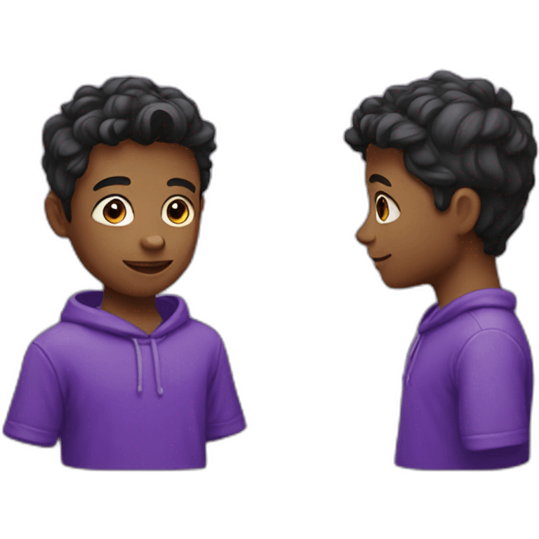 Purple boy emoji