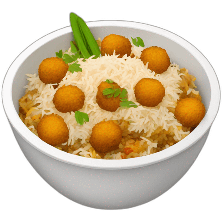 biriyani in a bowl emoji