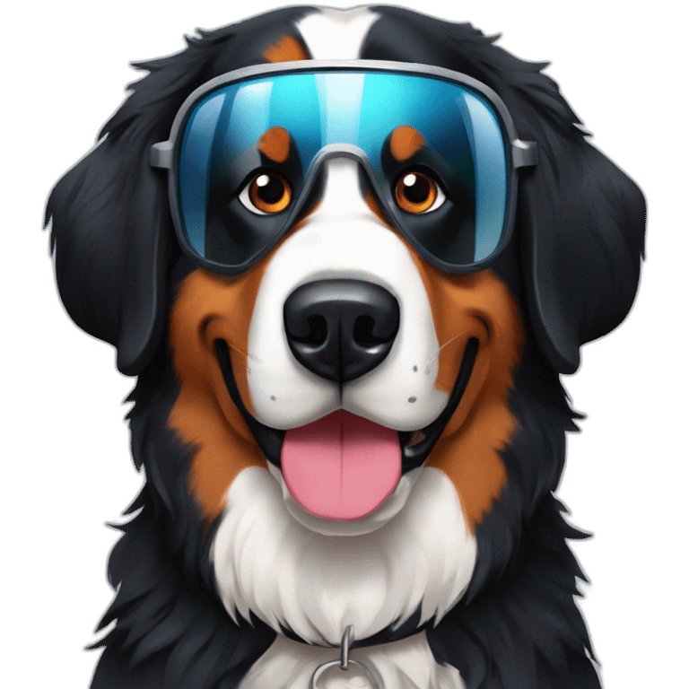 Bernese mountain dog and aksel lund svindal emoji