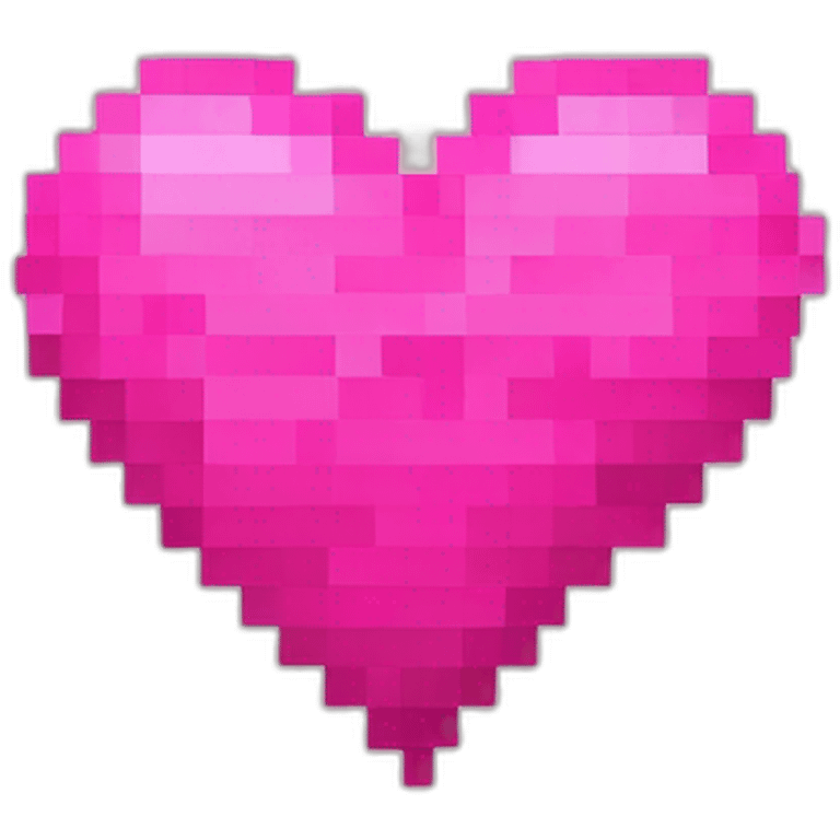 pink PIXEL HEART emoji