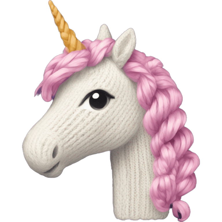 unicorn who knits emoji