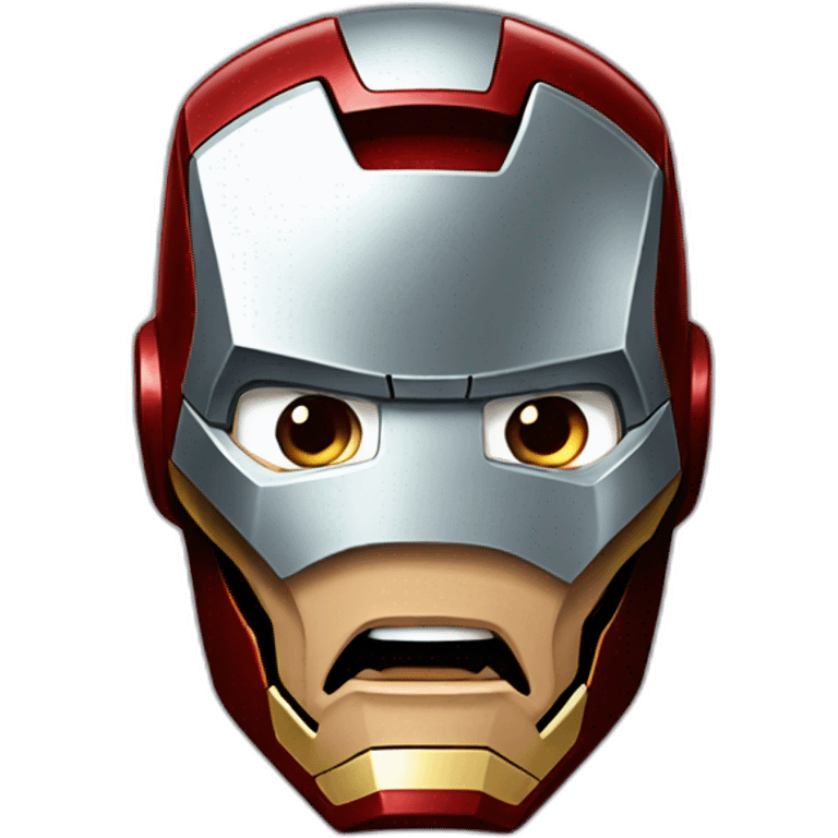 Surprised iron man emoji