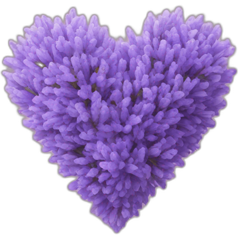 Lavender heart emoji