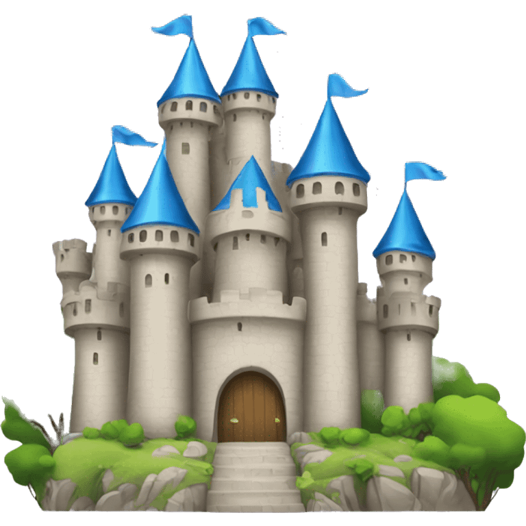 2d princess castle clipart emoji