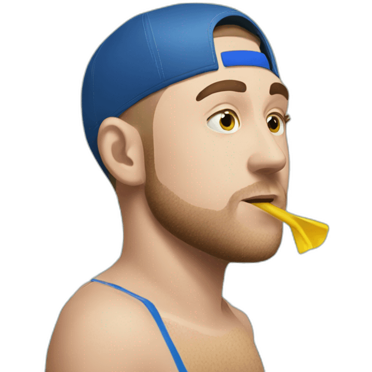 Mac Miller swimming style emoji