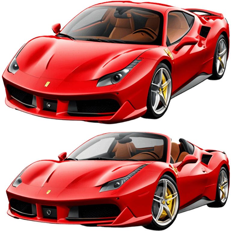 Ferrari 488 GTB - Ferrari (Model Year: 2020) (Iconic colour: Red) emoji