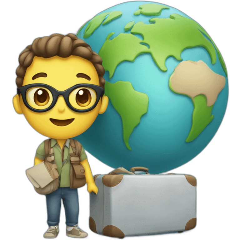 traveling the globe emoji