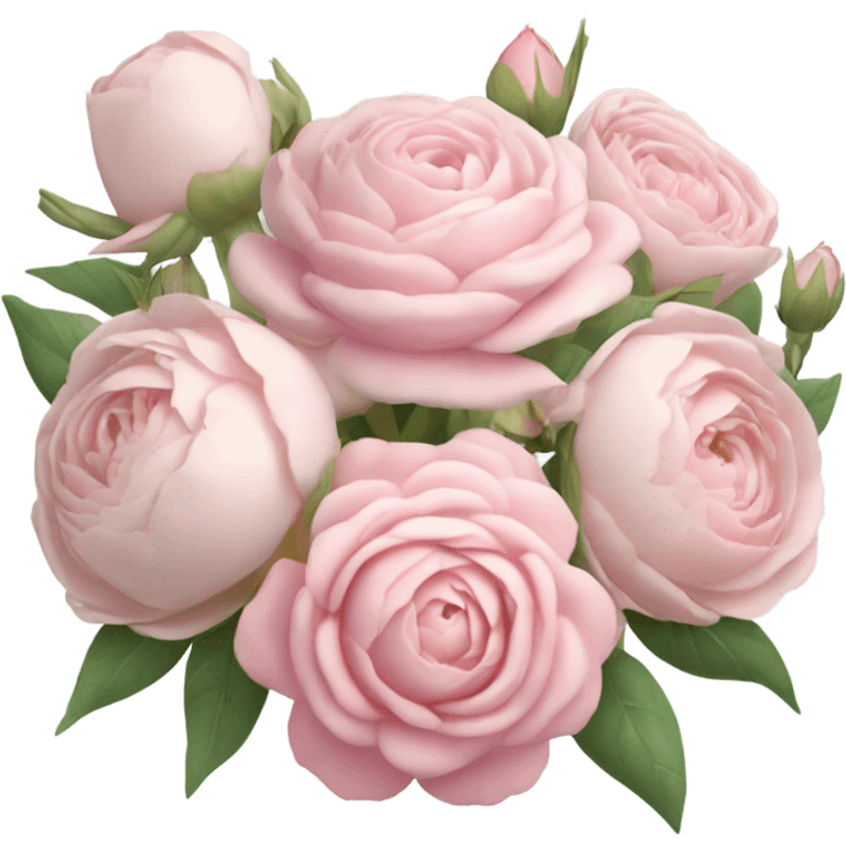 Pastel pink flower bouquet  emoji