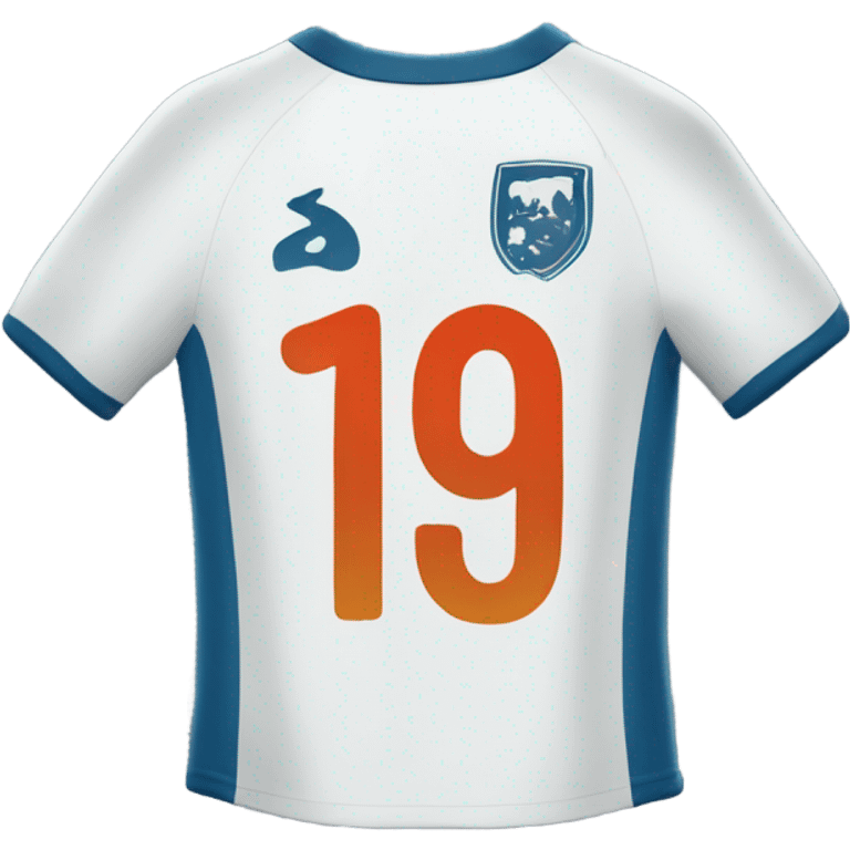 the back of a soccer jersey with the number 19 emoji