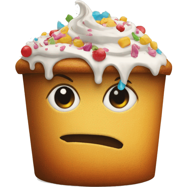 cake in the trash emoji