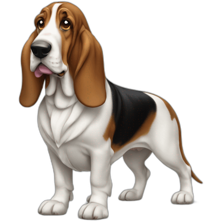 Dog basset hound full-height emoji