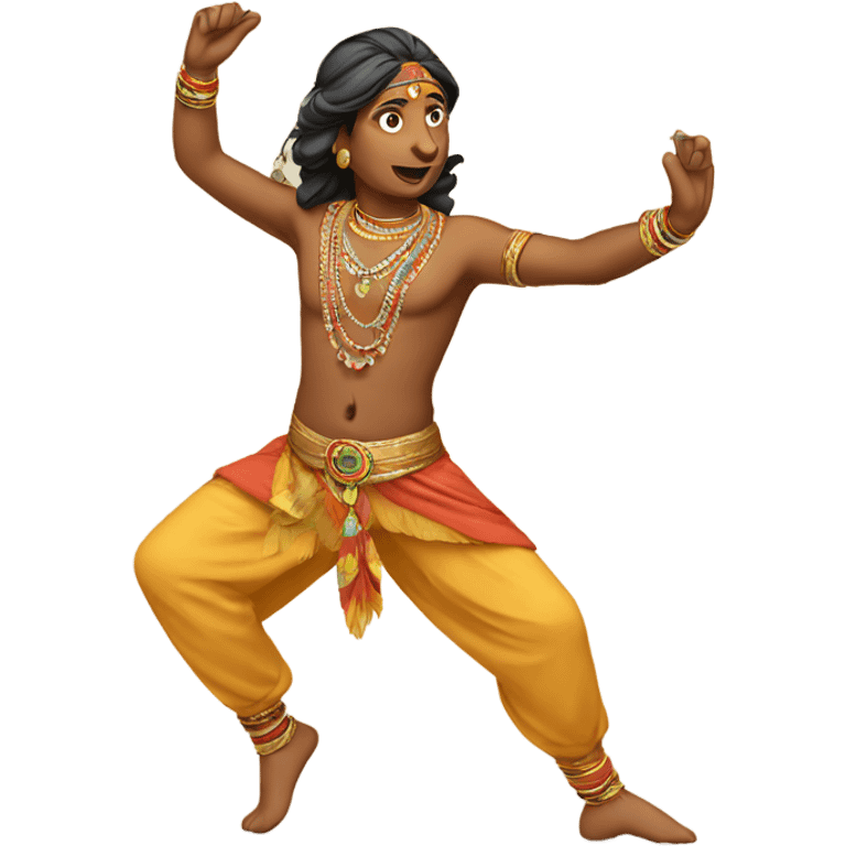 Dancing Indian emoji