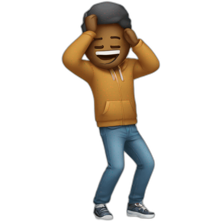 a man Who make a dab emoji