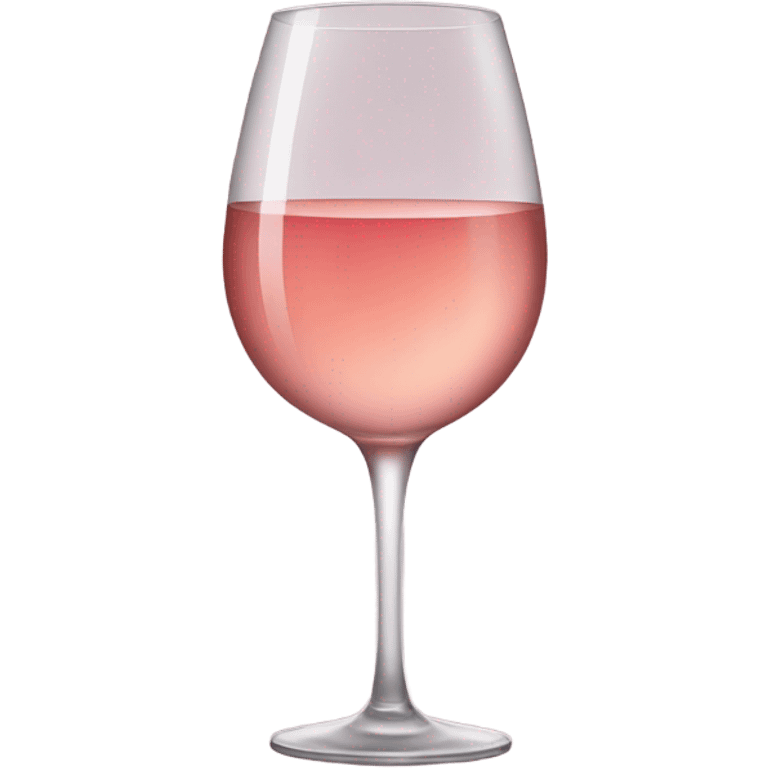 glass of rosé wine emoji