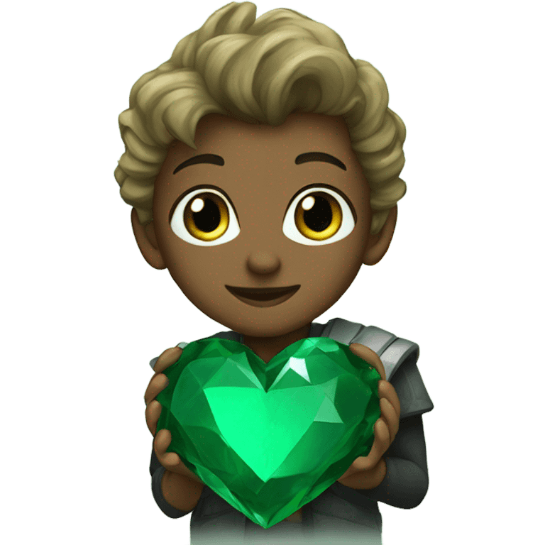 emerald heart emoji