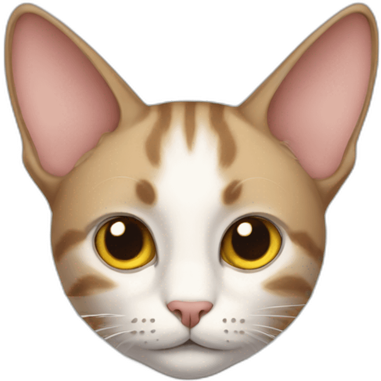 cat with a big ear emoji