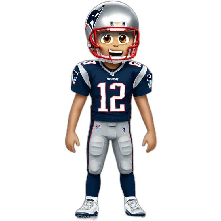 Tom brady passing full body emoji