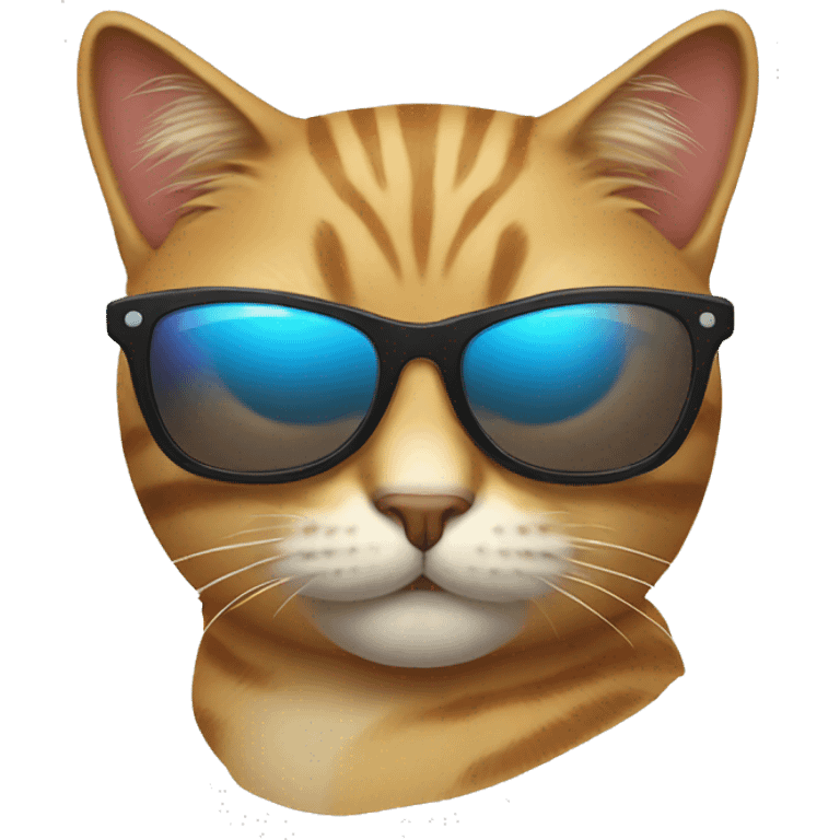 Cat with sunglasses emoji