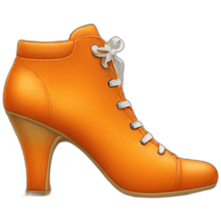 Chaussure orange emoji