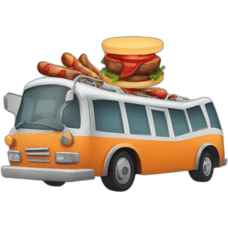 Un barbecue dans le bus emoji