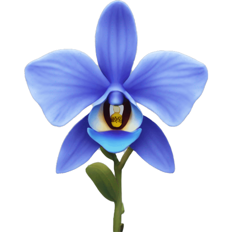 Blue orchid  emoji