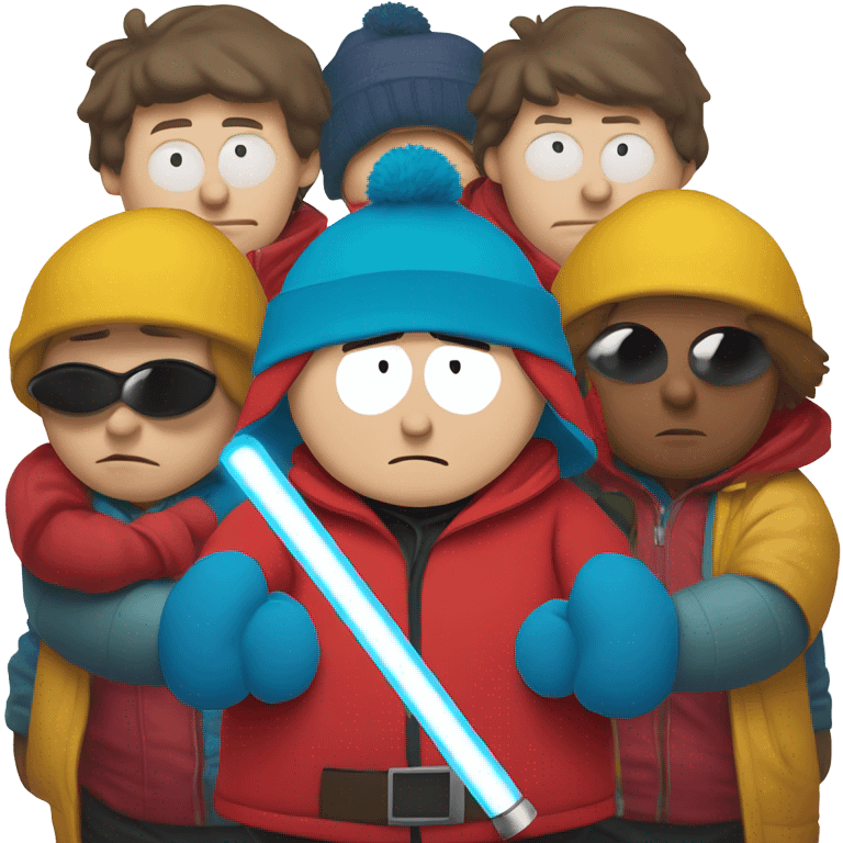 Cartman with a lightsaber  emoji