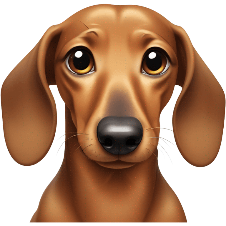 Dachshund bathed  emoji