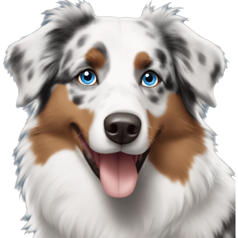 Australian Shepherd blue eyes  emoji