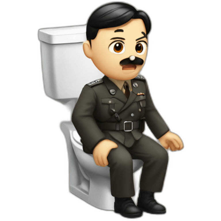 Hitler au toilette emoji