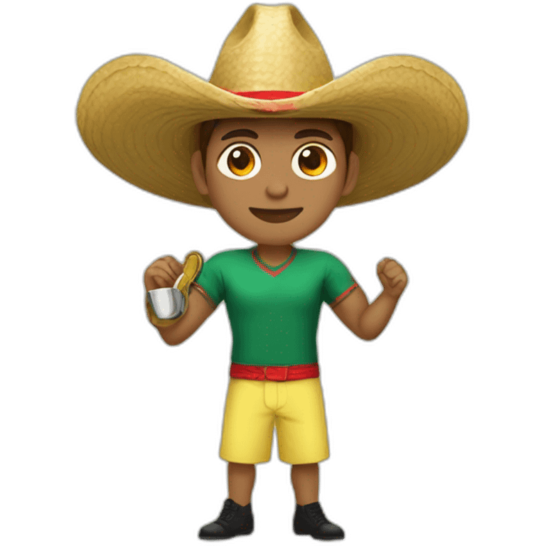 Chotacabras orejudo con sombrero de copa  emoji