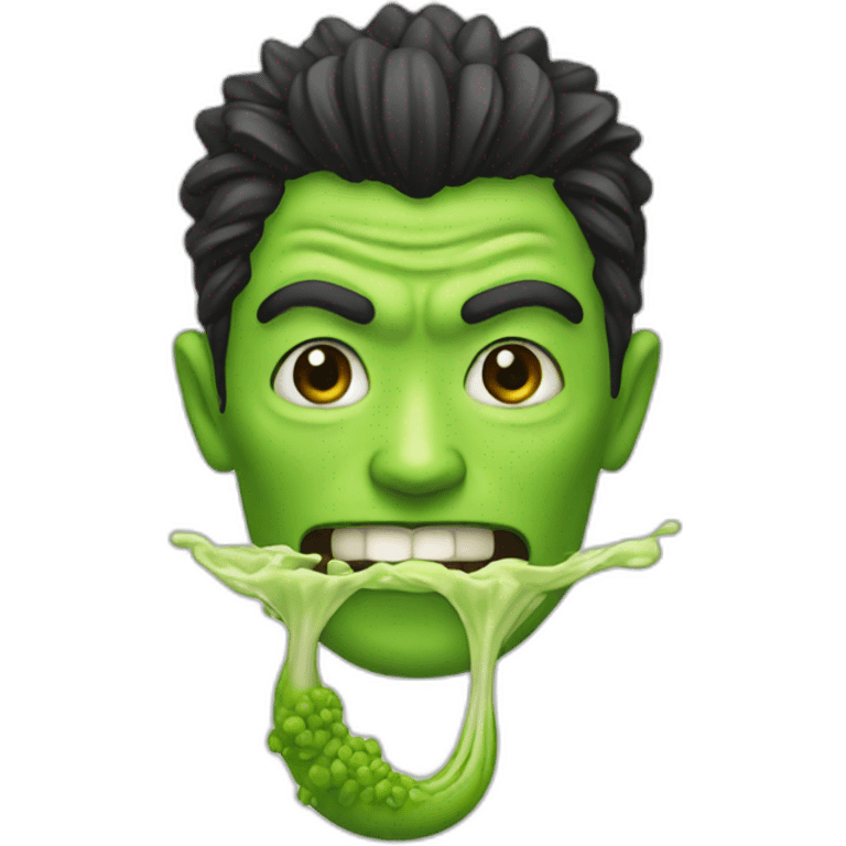 evil wasabi emoji