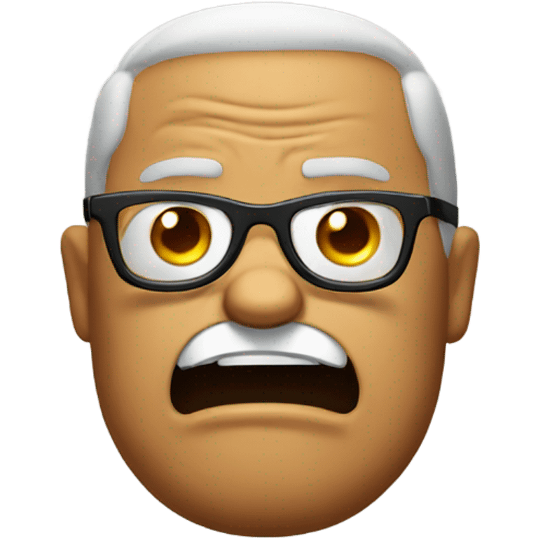 Emoji with glasses angry emoji