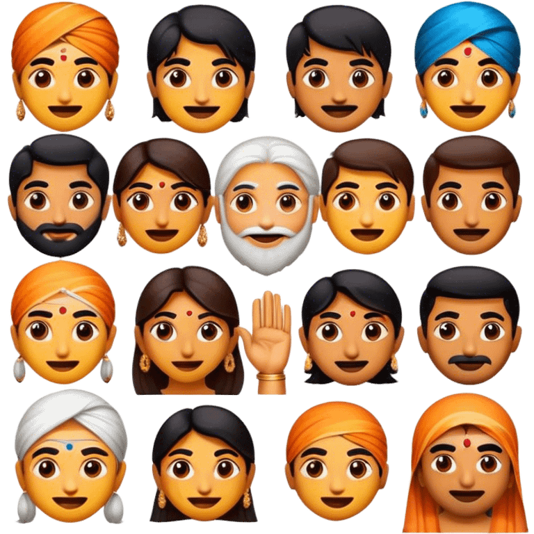 Cinematic Realistic Bollywood Pop Culture Emoji, featuring an energetic portrayal of Indian cinema rendered with dynamic textures and lively, colorful lighting. emoji