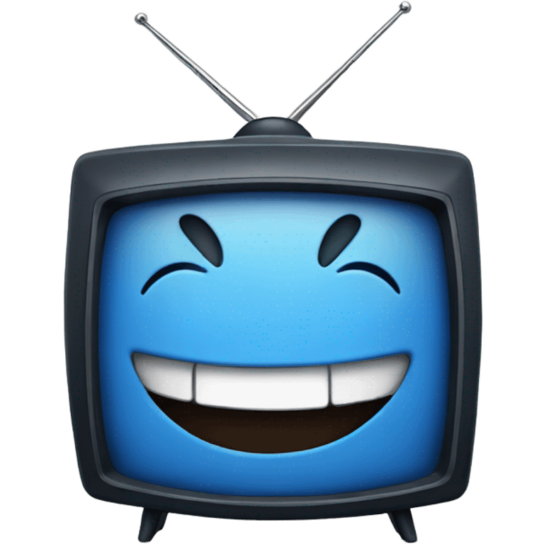 BLUE tv laughing emoji