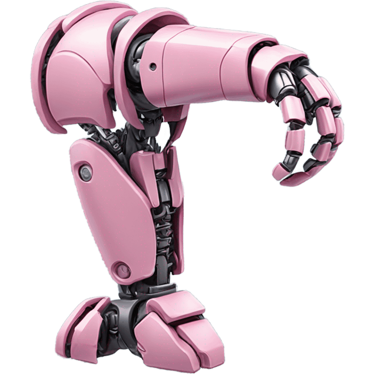 pink robotic human-like arm emoji