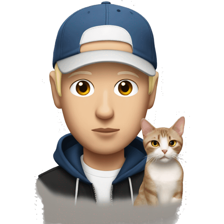 Eminem with a cat emoji