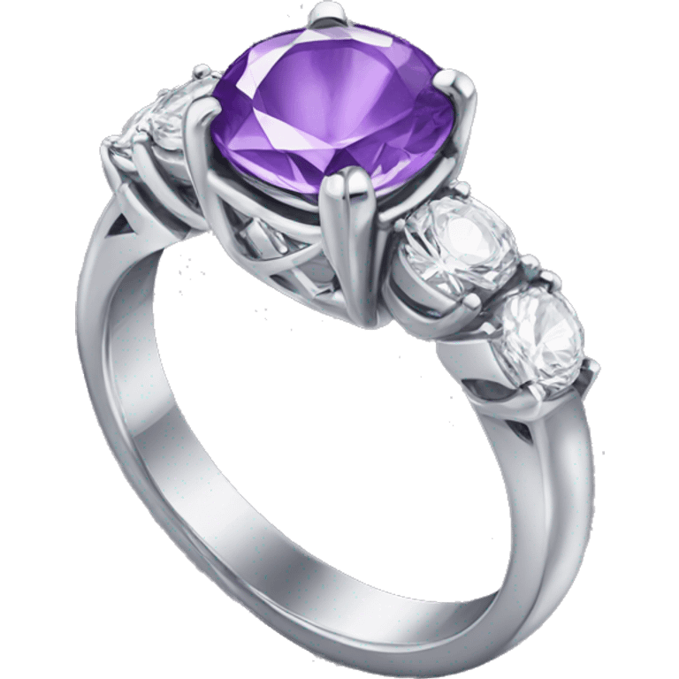 ring with purple diamond emoji