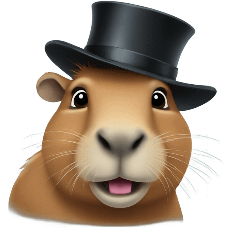 capybara with top hat emoji