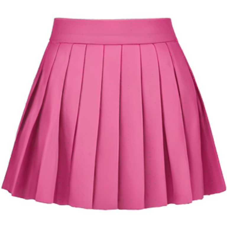 Pink tartan pleated mini skirt, isolated emoji