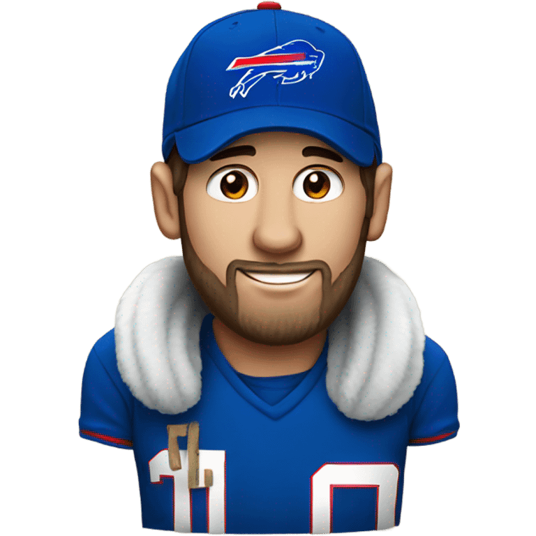 Messi with Buffalo Bills hat emoji