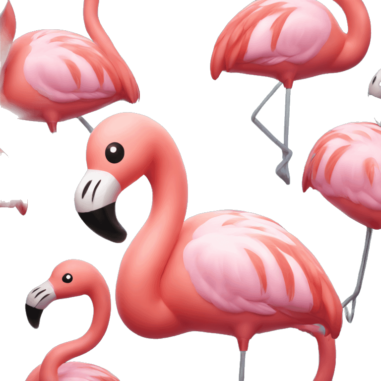 flamingo inflatable pool toy emoji